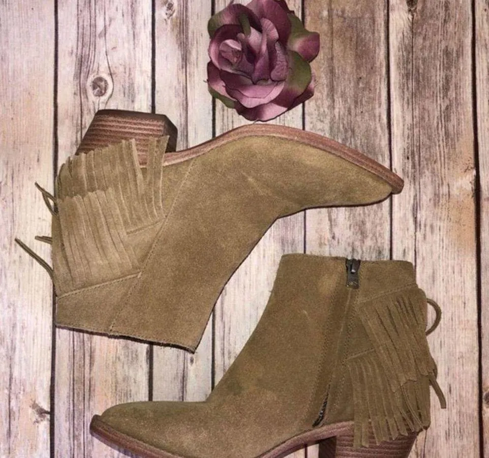 All Saints Salerno Fringe Boots Size 37 NWOB - Image 5