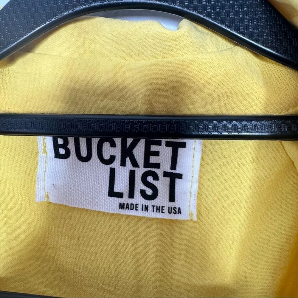 Bucketlist yellow tunic top size small - Image 3