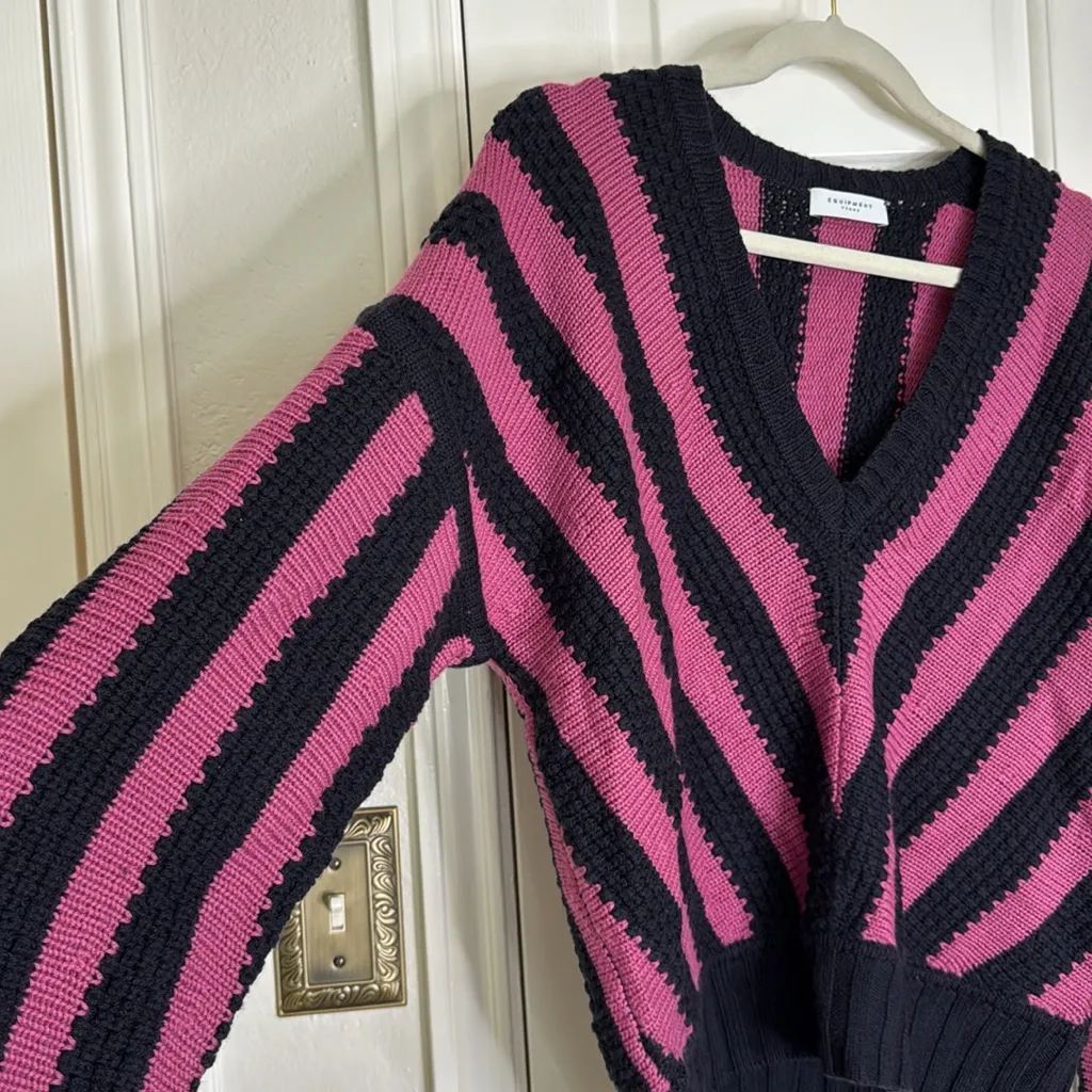 Equipment Femme 100% wool stripe sweater - Image 9