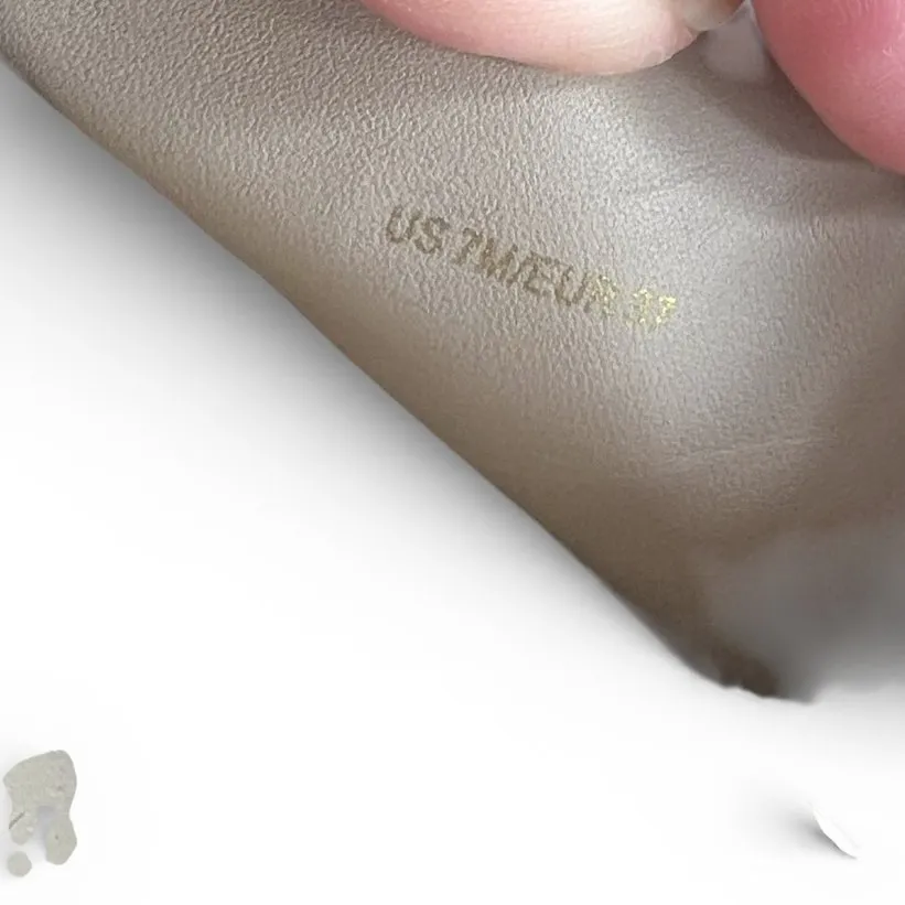 Vince 7 Walford platform slide sandal leather upper rubber sole nude designer - Image 6