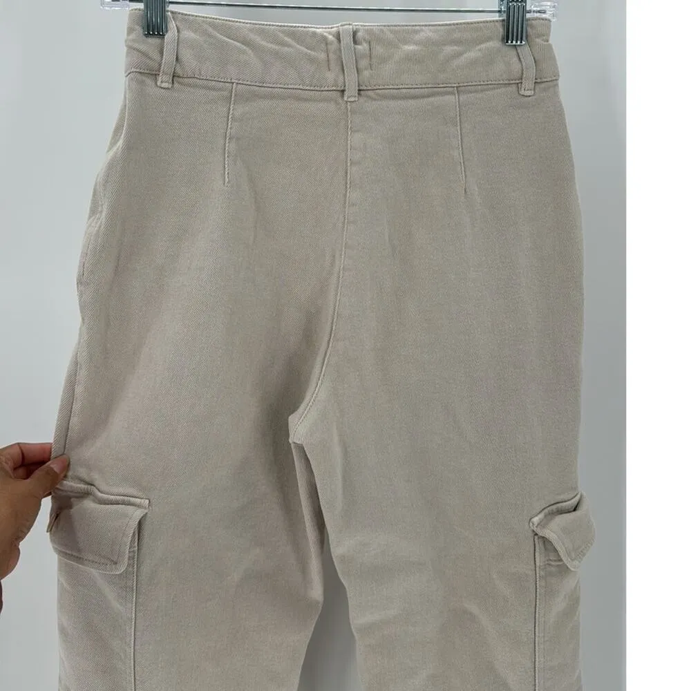 Wilfred Free Modern Cargo Pants Size 4 Cream Denim casual minimalist versatile - Image 4