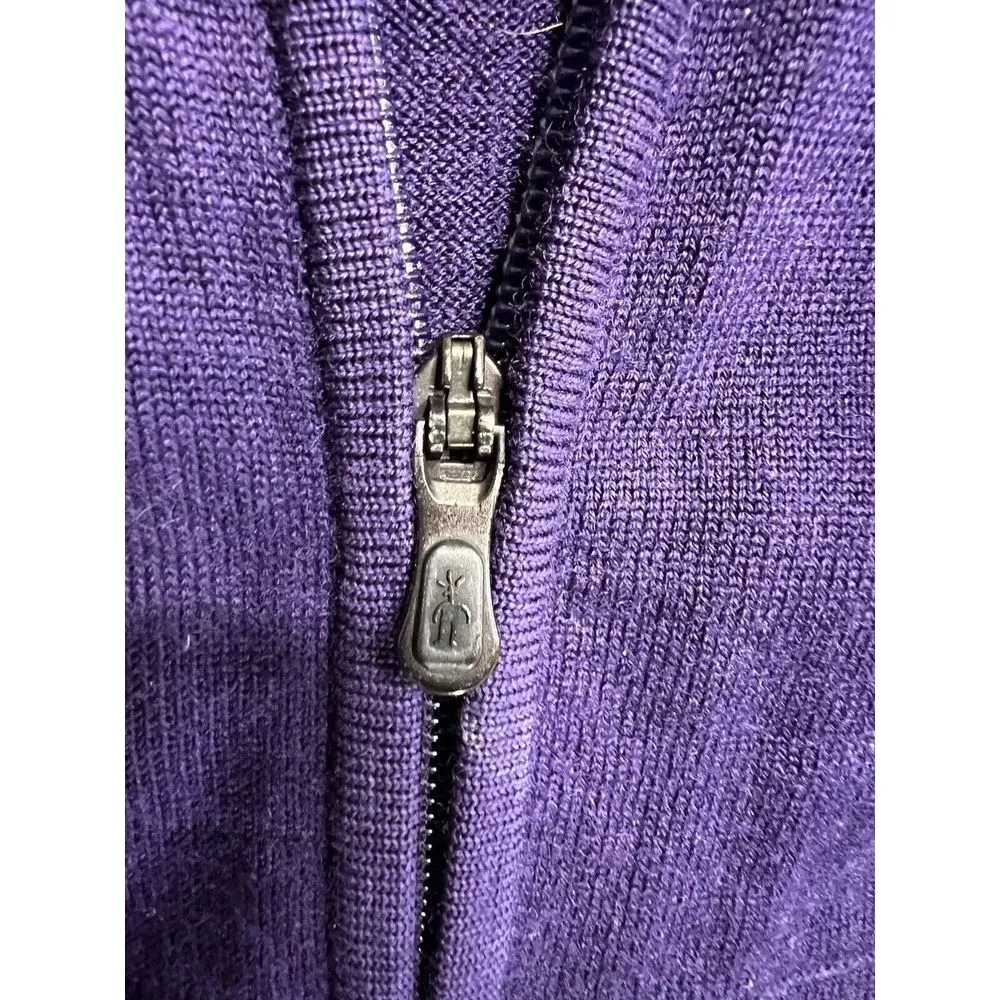 Smartwool Purple Merino Wool Cardigan Full Zip Layer Sz Sm Hiking Outdoor Layer - Image 7