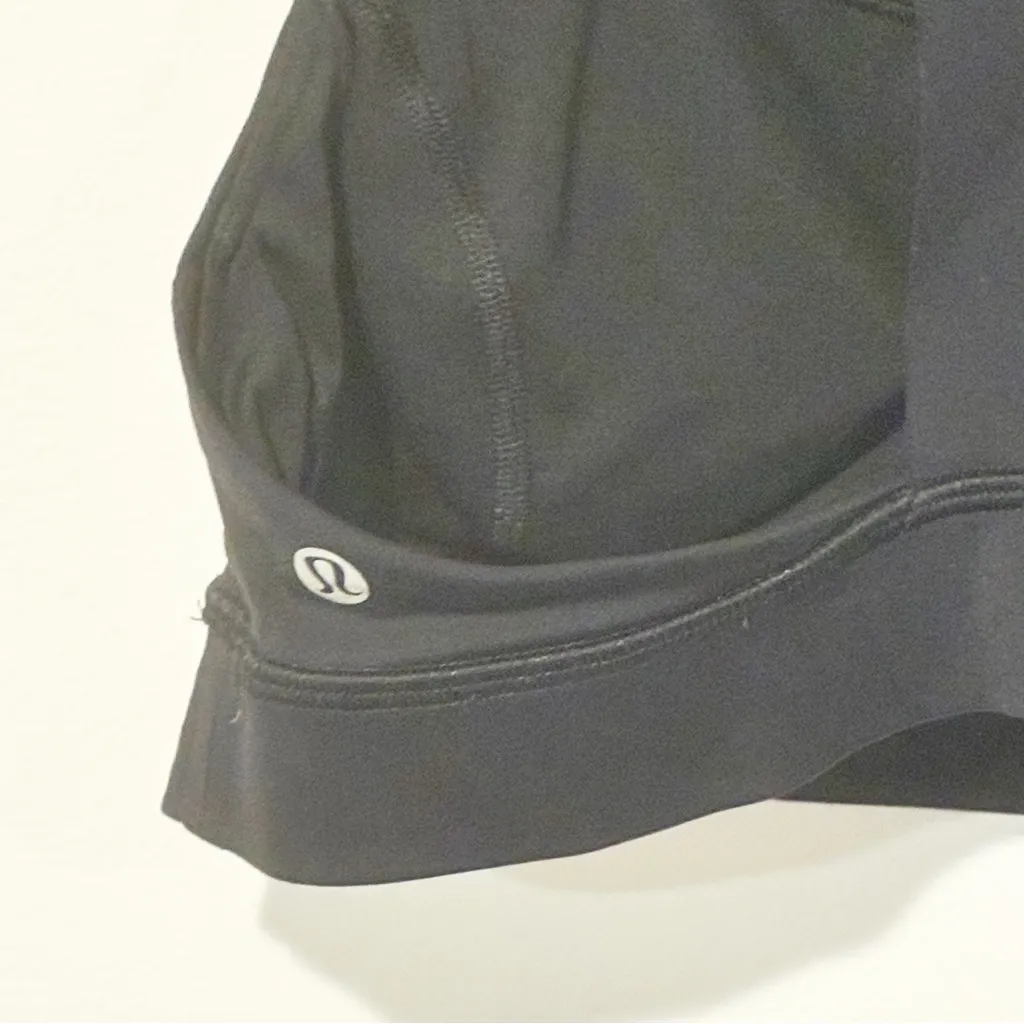 Lululemon Size 8 Fast Free Padded Sports Bra Nulux Black Yoga - Image 3