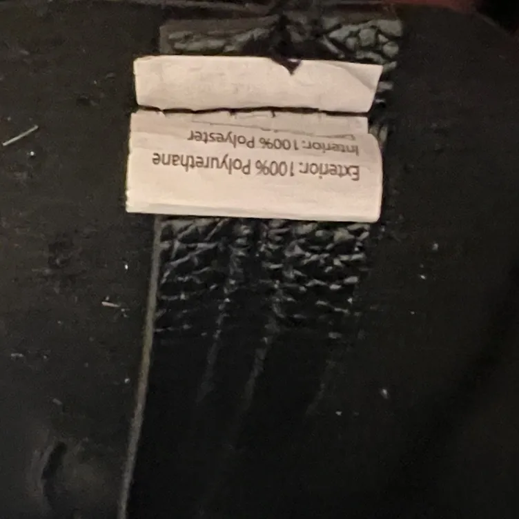 Sleek Black Vegan Shoulder Tote Bag - Image 5