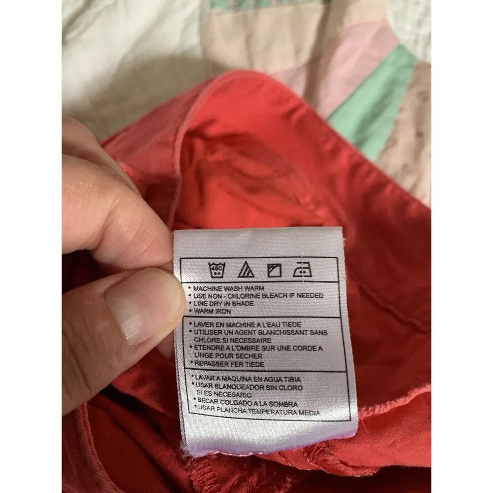 Vintage Nike ACG Shorts Chino Womens Size 8 Pink Pockets Cotton Blend 10" Inseam - Image 8