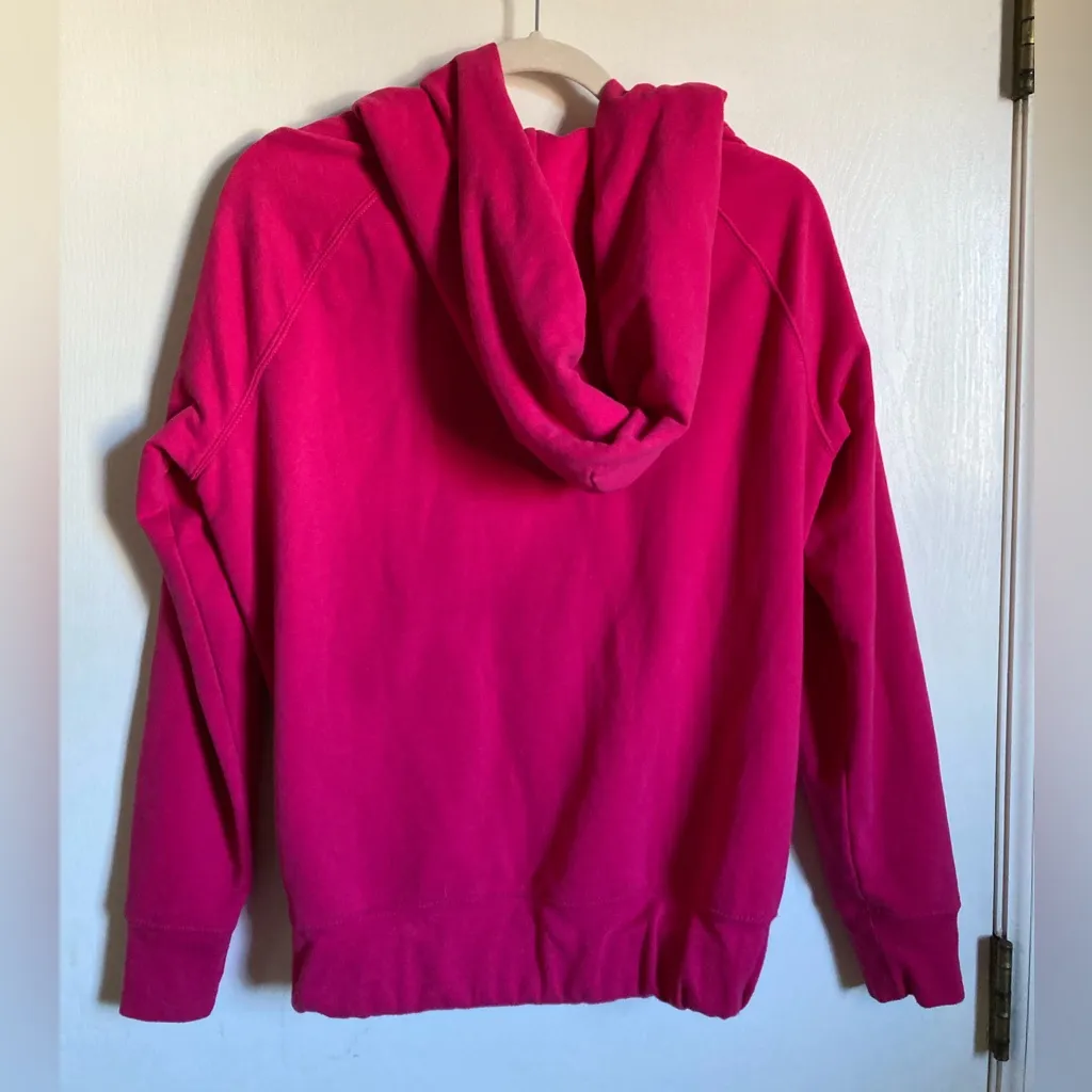 🌸GAP Hot Pink Embroidered Long Sleeve Barbiecore Hooded Sweatshirt Jacket #Pk - Image 12