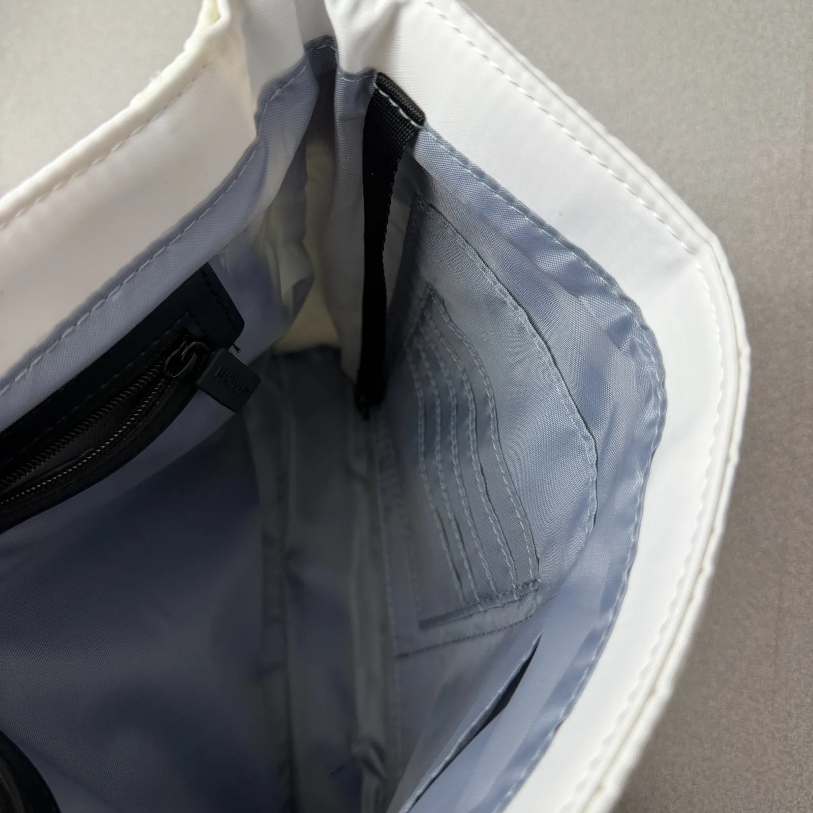 HKWP Crossbody Bag Purse White Puffer Envelope Snap Clutch Handle *No Strap* - Image 13