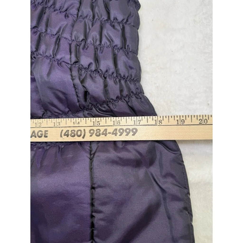 JANE ASHLEY Women’s Purple Puffer Vest Medium Gorpcore Utility Casual - Image 10