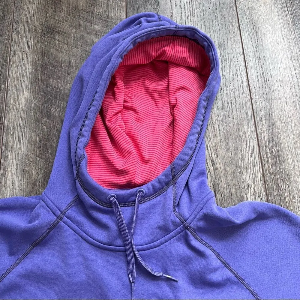 Nike Therma-Fit Sweatshirt Hoodie Pullover Purple Pink Size Medium - Image 3
