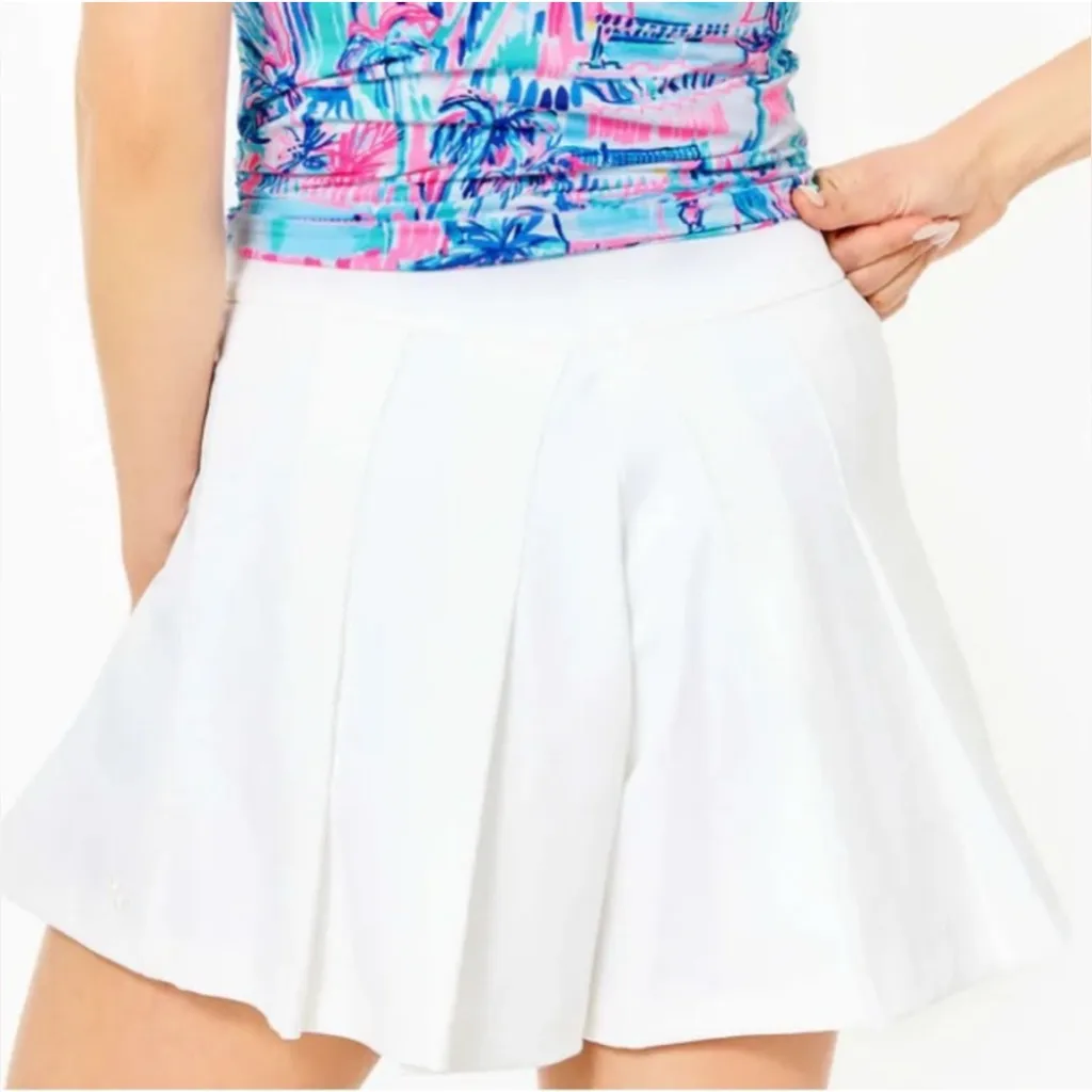 Lilly Pulitzer UPF 50+ Luxletic 5 Frazer Shorts Skort White Size 6 NWT Golf - Image 2