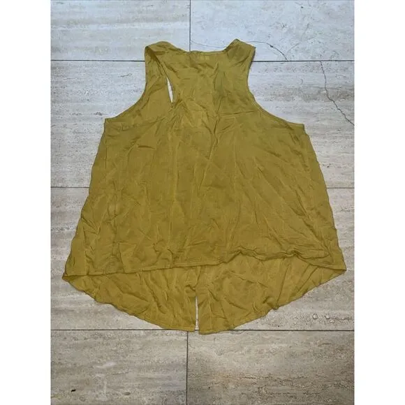 Women's Chocolate USA‎ Tank top Shirt Size L Mustard Yellow Cotton Blend Size L - Image 5