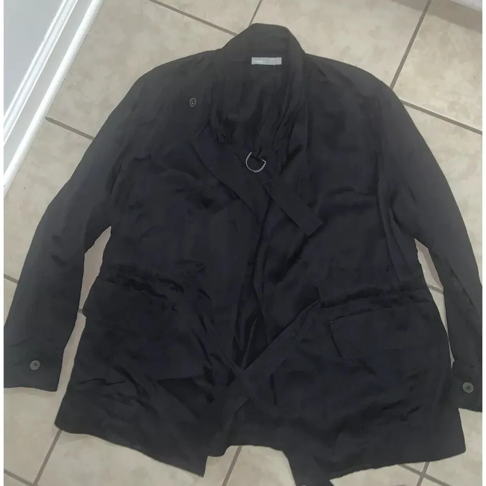 Vince Cargo Utility Jacket Size Large spring designer contemporary satin boho - Image 4