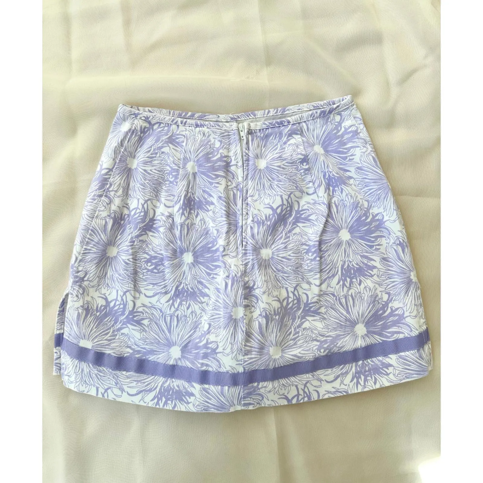Lilac Floral Skirt Purple - Image 9