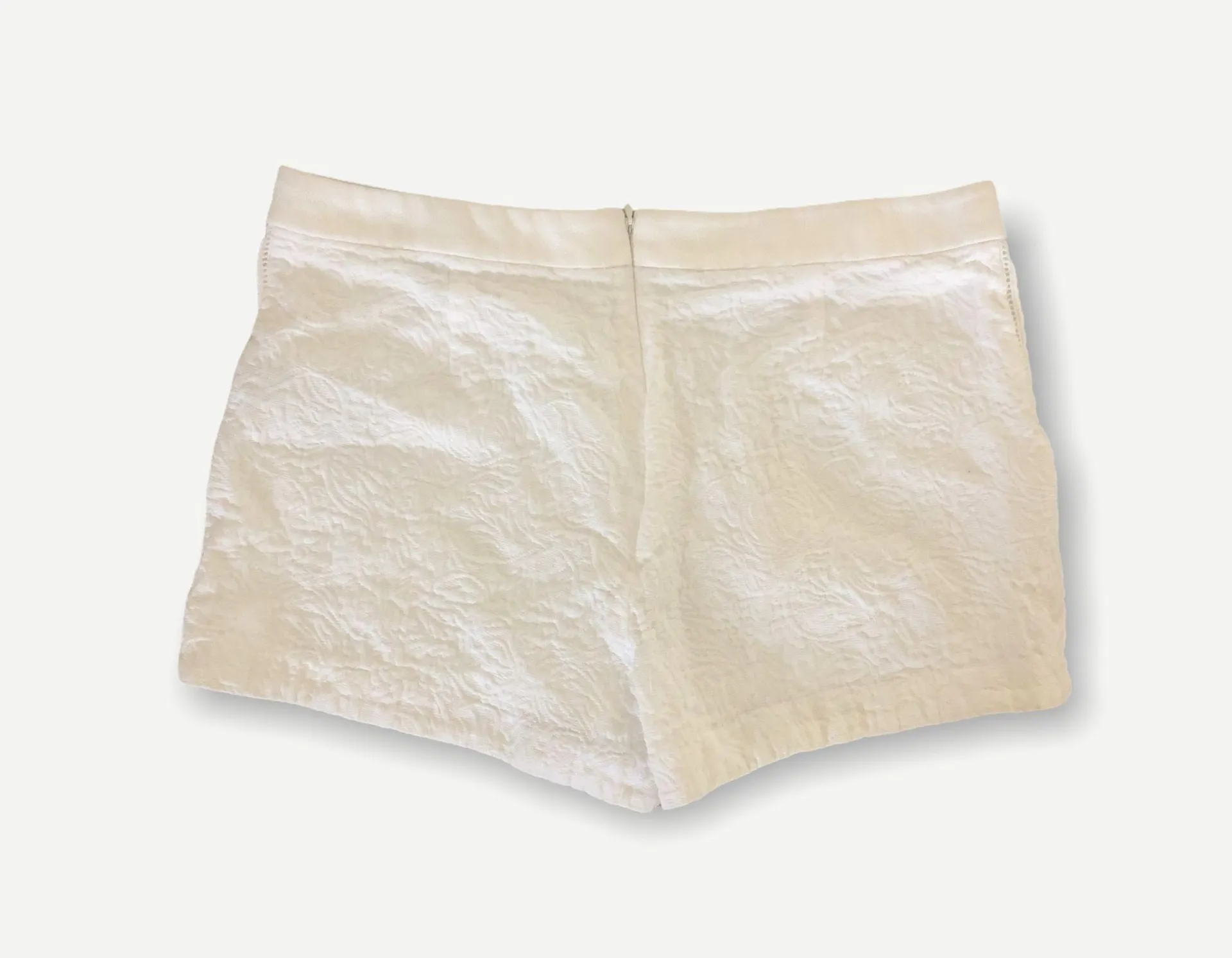 J Crew White Matelasse Shorts - Image 2