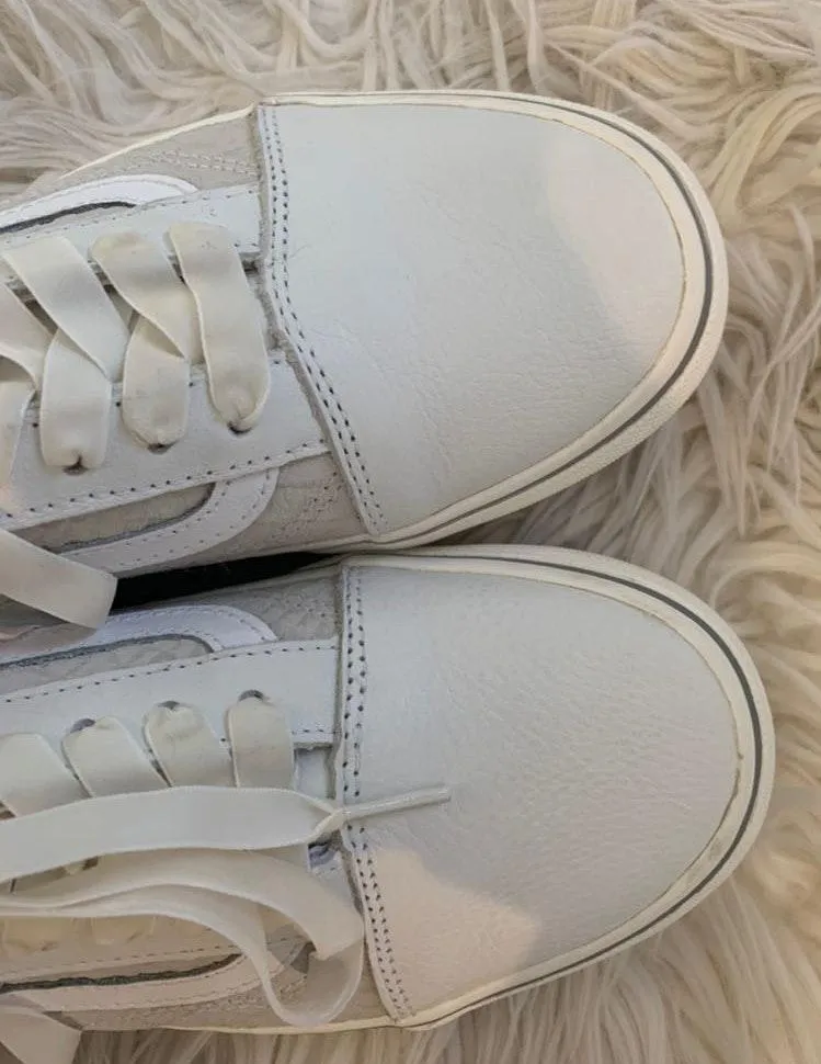 Vans white & grey platform snakeskin - Image 5