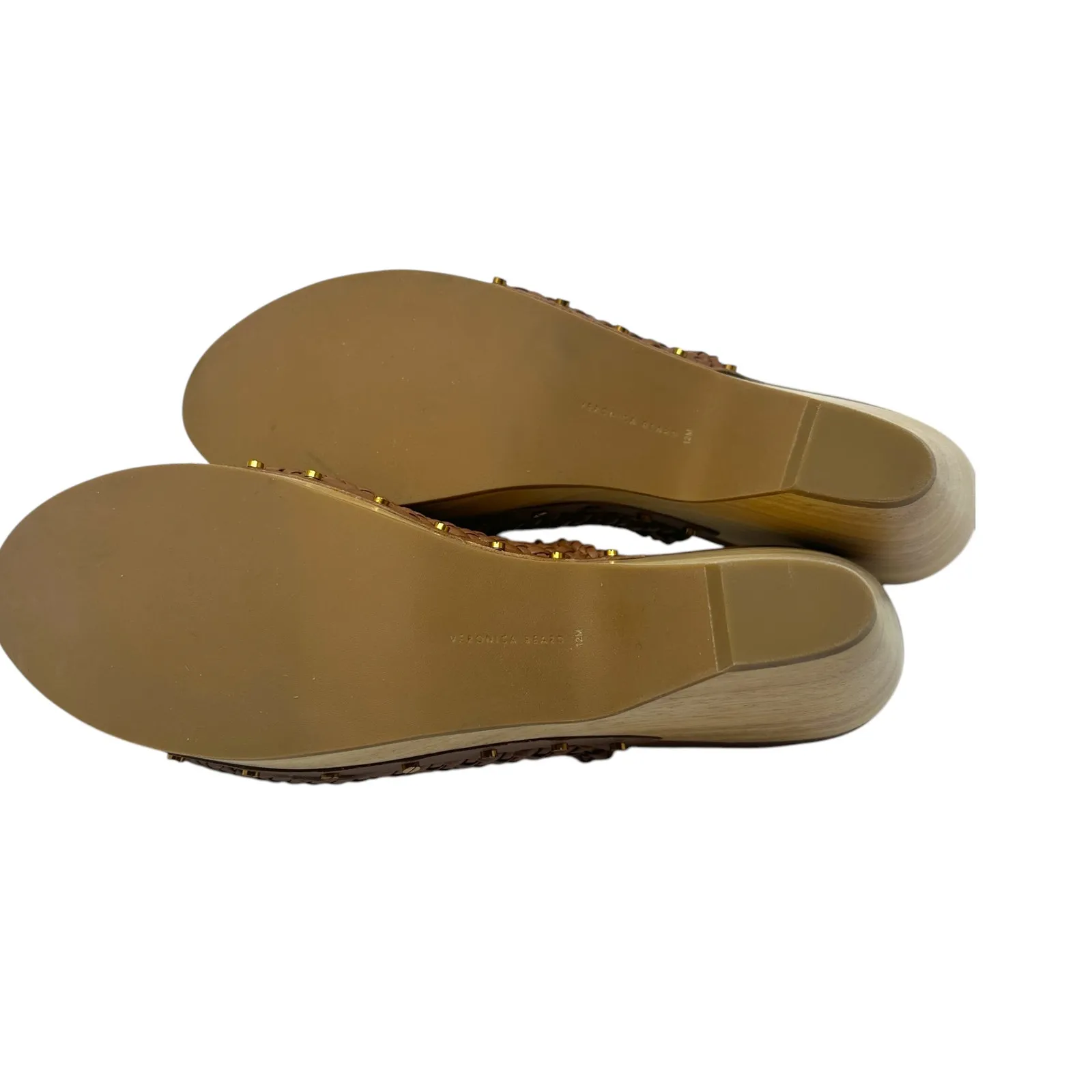 Veronica Beard Hardie Woven Leather‎ Clogs Braided Cognac Brown Tan Size 12 - Image 13