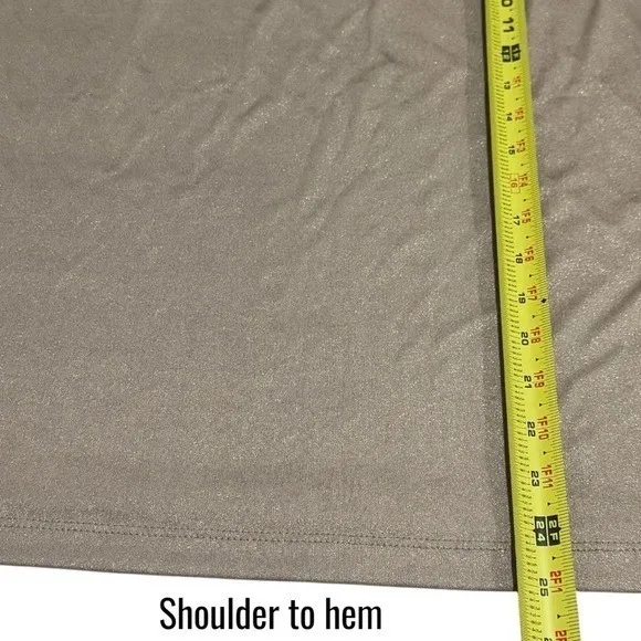 Chico's Travelers Gold Sparkle Summer Tank Wedding Guest Women's Size 3 XL - Image 8