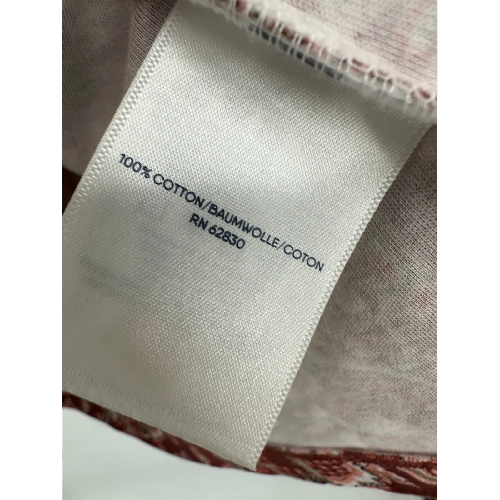 Lands End Tank Top Womens Size LP Red Fall Floral Cotton Stretch Casual Basic - Image 7