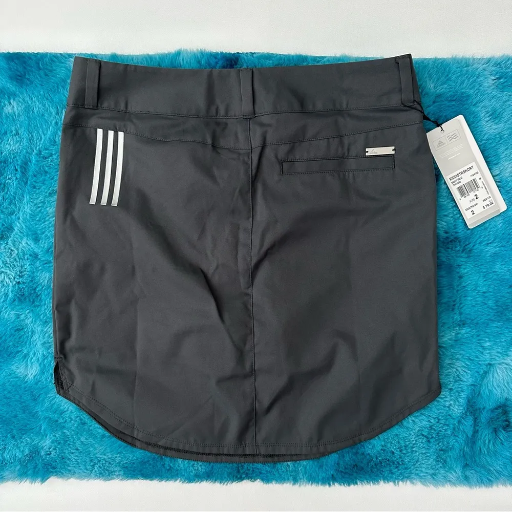 adidas Women's Essential 3-Stripe Golf Skort Size 2 - Image 2