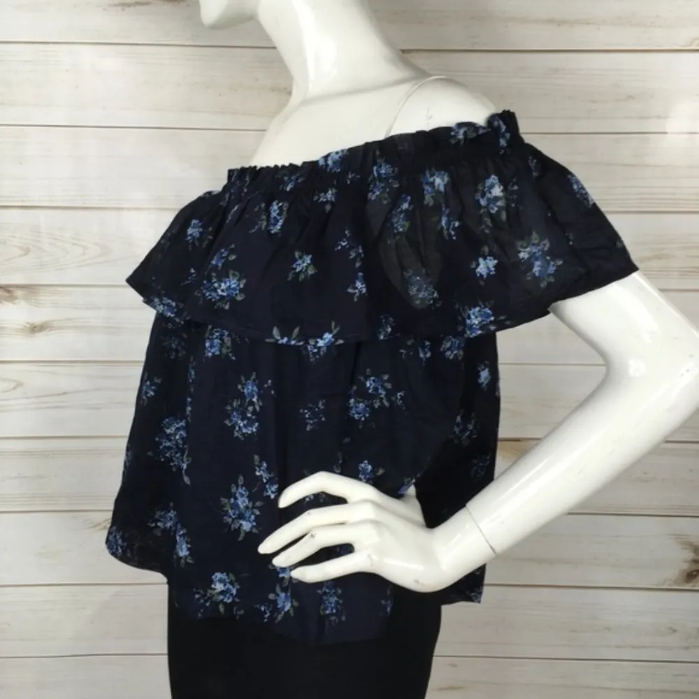 Current Elliot Off the Shoulder Floral Top - Image 7