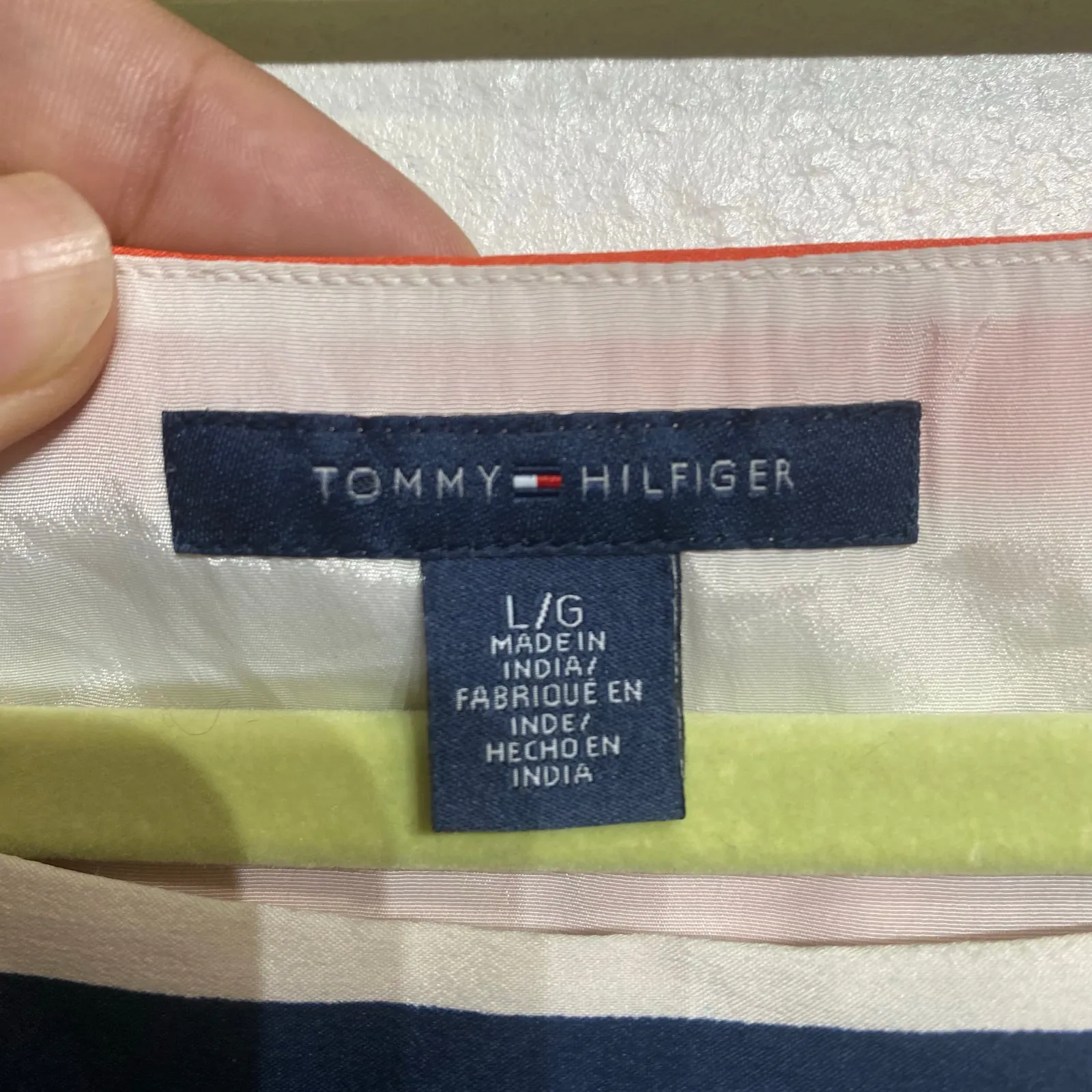 Tommy Hilfiger Midi Shift Dress Sz L - Image 6