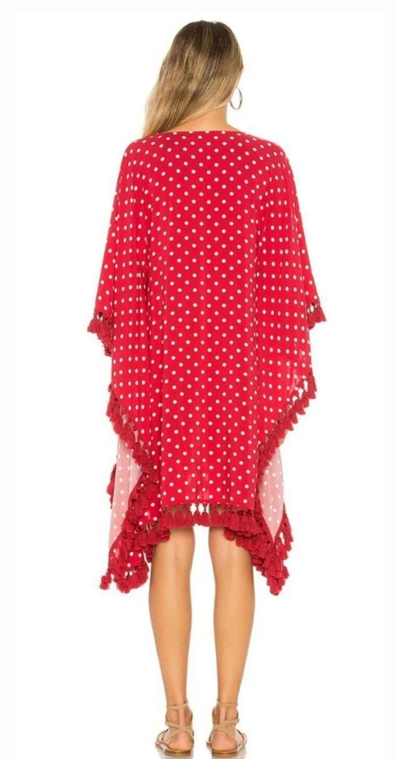 Tularosa  Delilah Kimono in Red Dot Small - Image 2