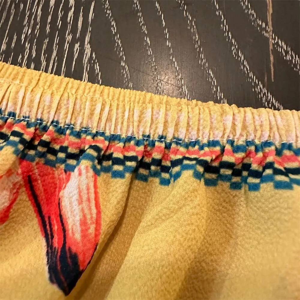 Jealous Tomato Women's Off-Shoulder Yellow Floral Blouse Size L Boho Top - Image 10