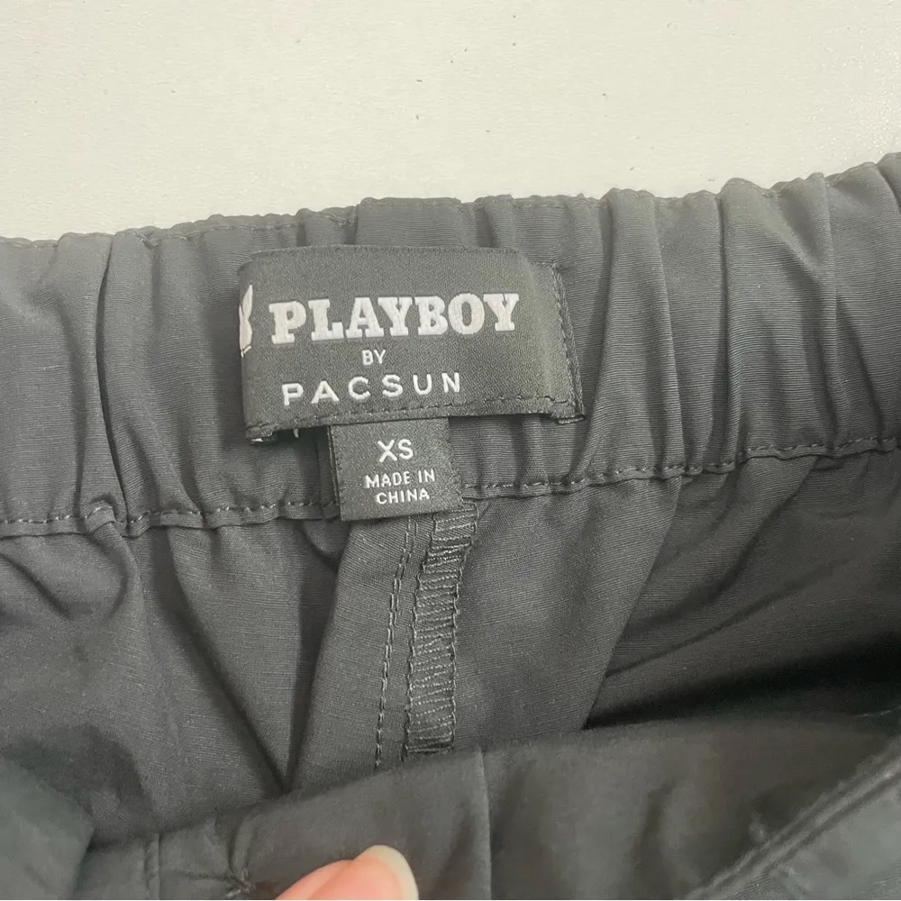 Playboy  Cargo Pants Bunny Pockets Lightweight Streetwear Gorpcore Black - Image 8