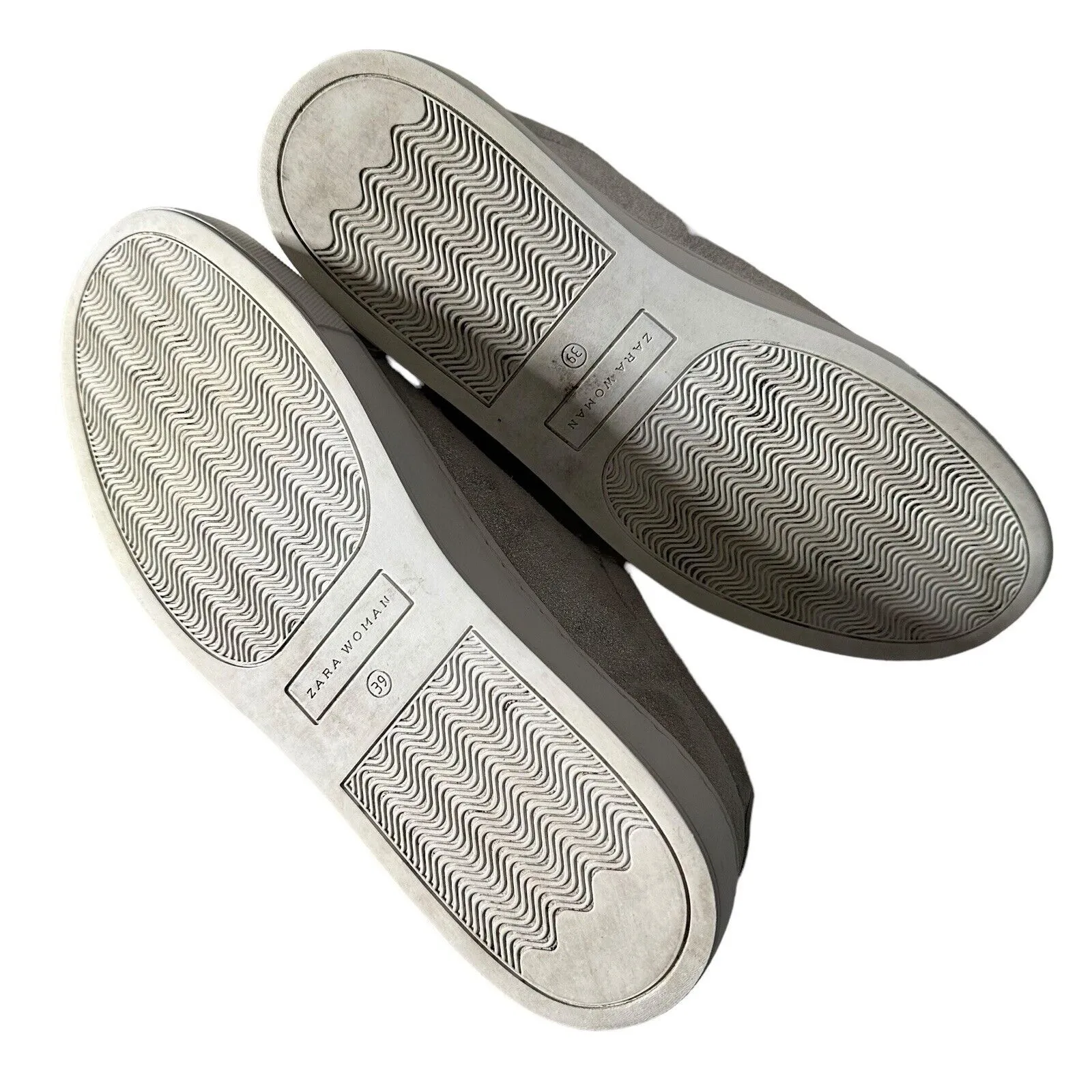 ZARA Women Metallic Glitter Silver Lace Up Fashion Sneakers‎ Size EU 39 US 8 - Image 12