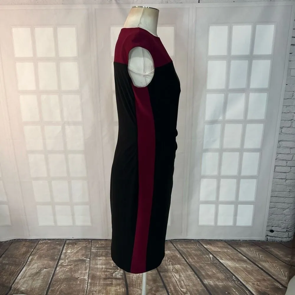Lauren Ralph Lauren color block sleeveless sheath dress size 8 Black - Image 4