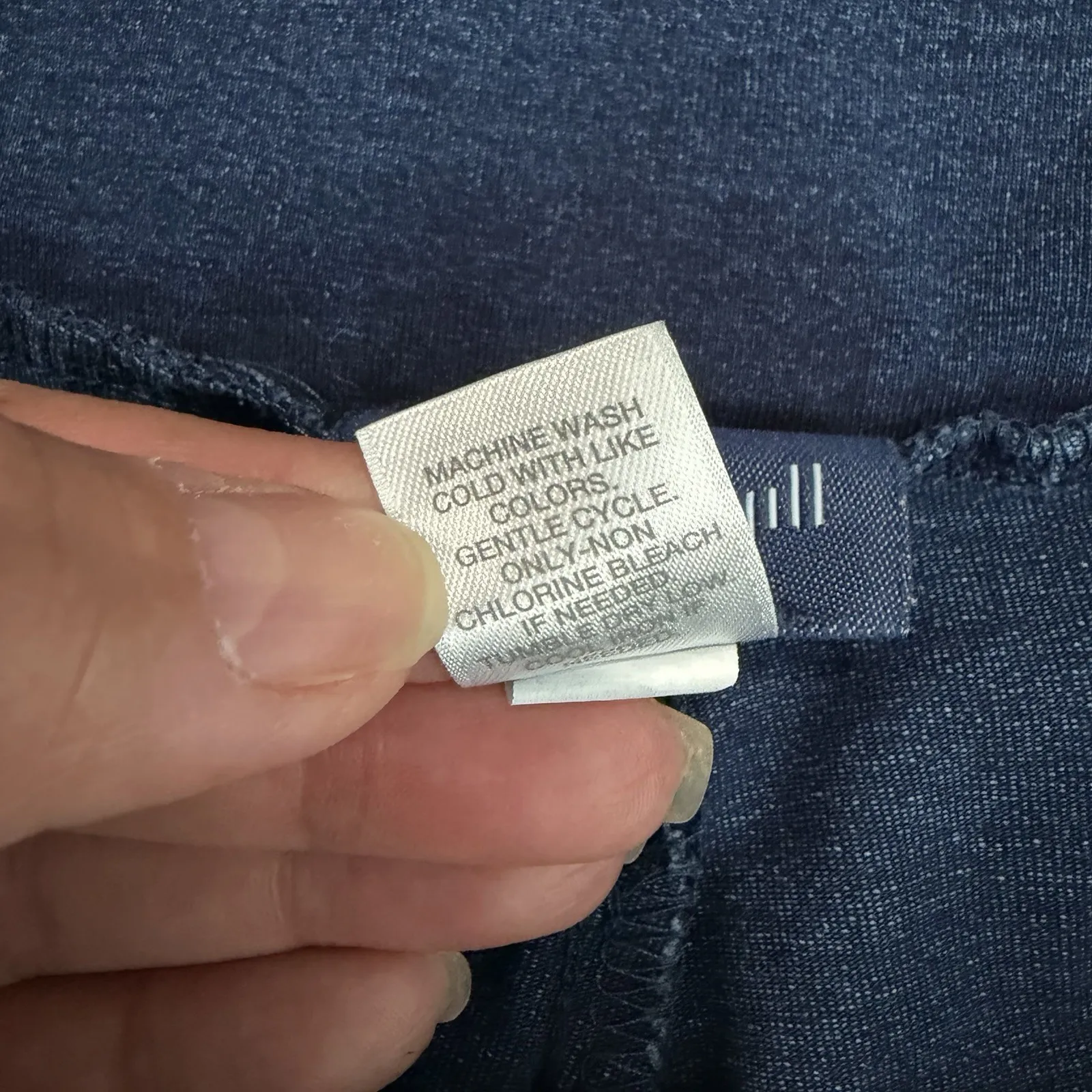 J. jill Pure Jill Indigo Ankle Legging Pull On Large Stretch Casual Blue - Image 5