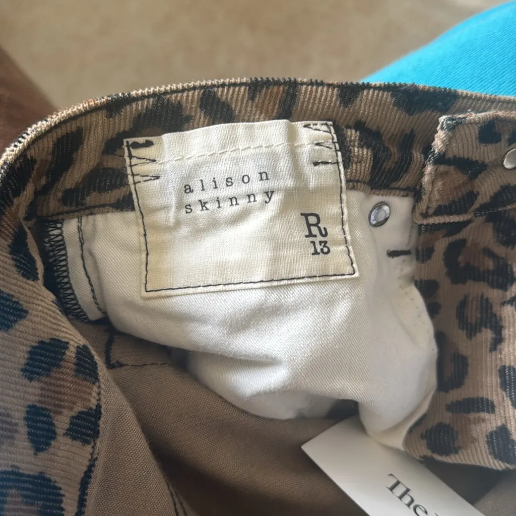 R13  Allison skinny Leopard Print Pants - Image 11