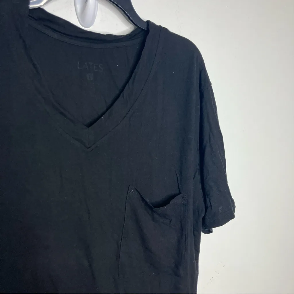 Lates by Kate black‎ short jams pajamas Bermuda length shorts women’s size large Black - Image 2