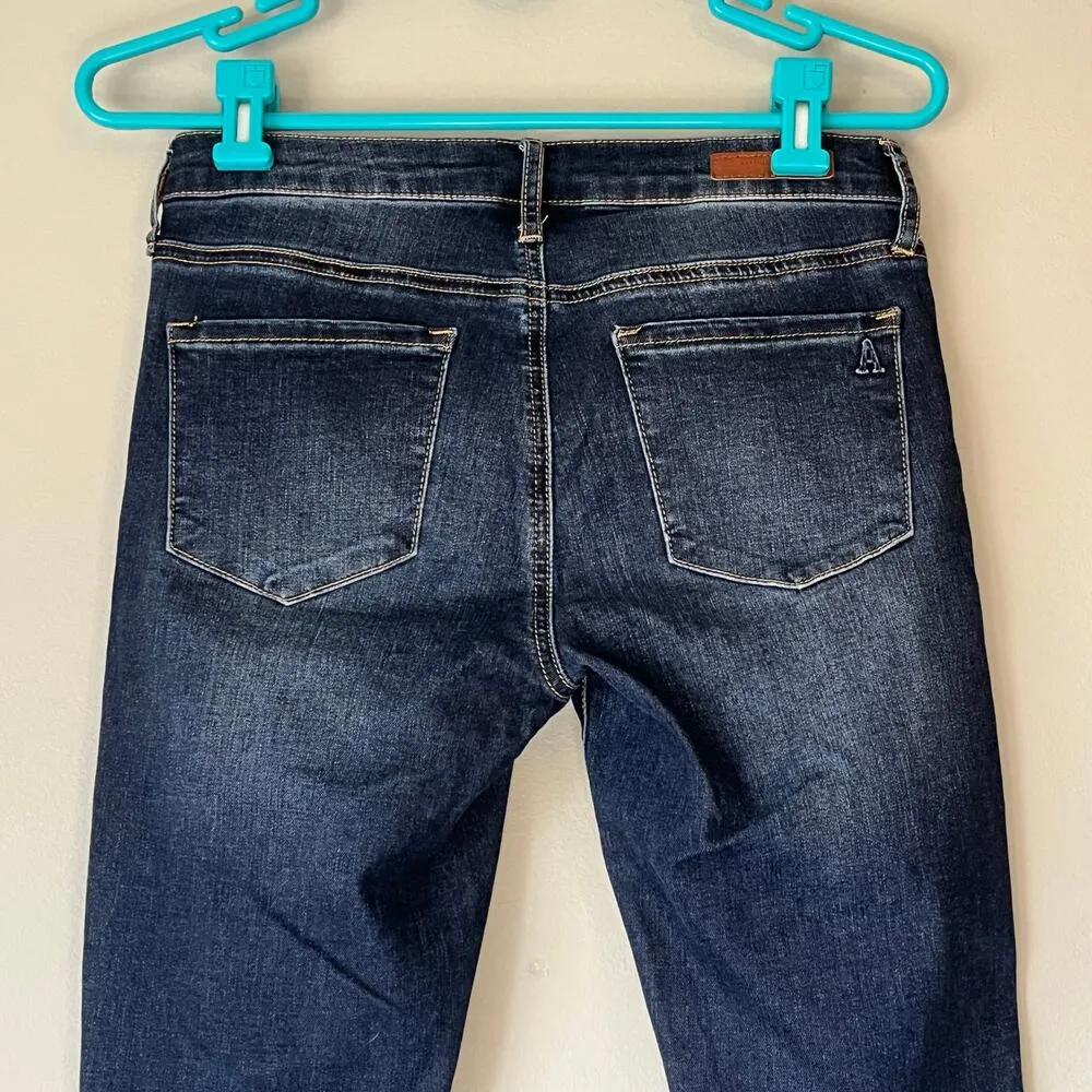 Articles of Society Dark Wash Distressed Skinny Jeans Size 26 - Image 7