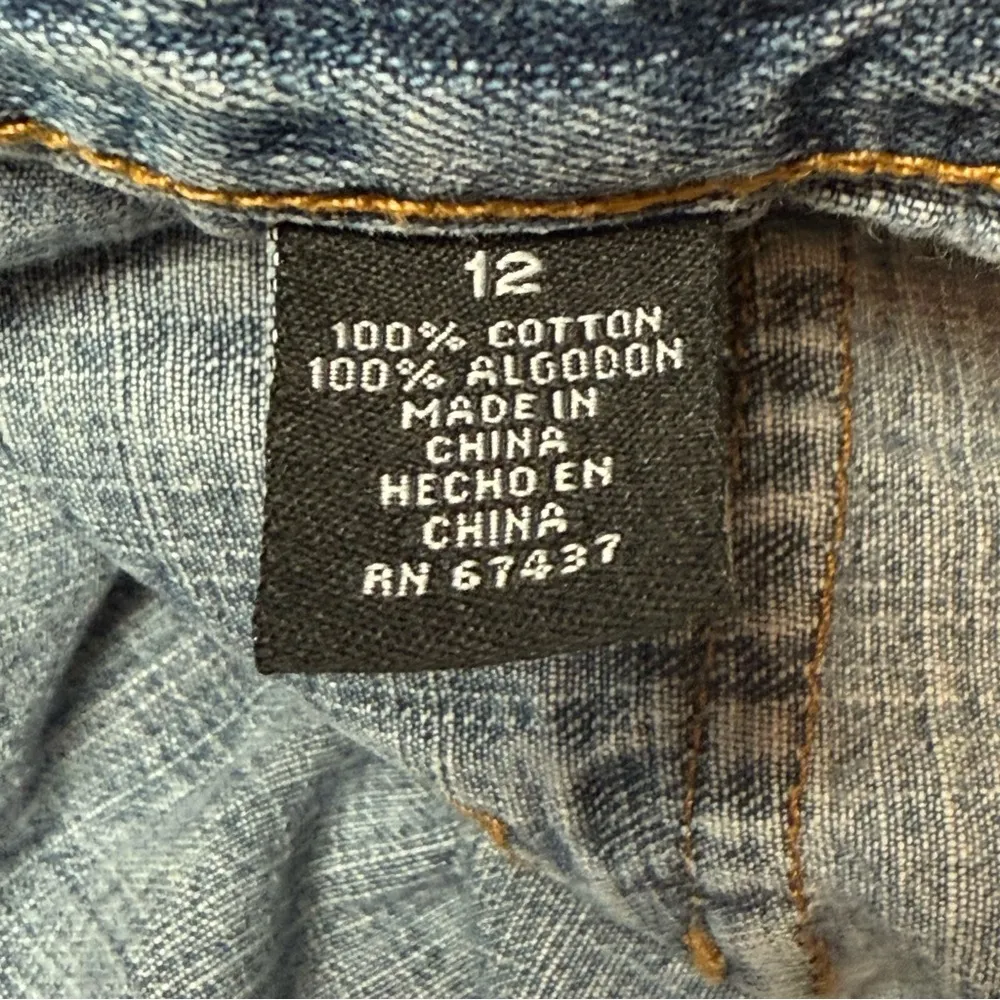 Ralph Lauren Vintage Y2K Women’s Jean Shorts Size 12 Blue Denim Polo Mid Rise - Image 8