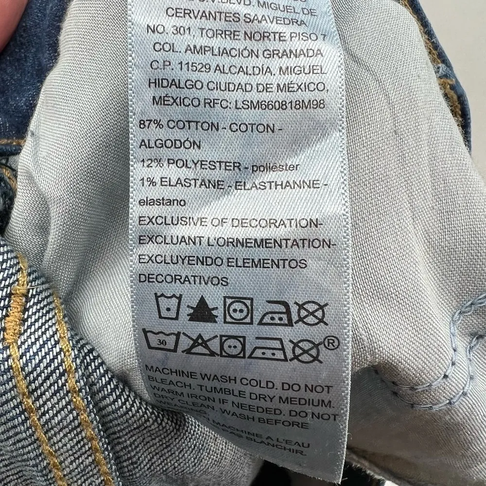 Levi's heritage high rise plus size cut off jean shorts shorts pockets size 16 - Image 10