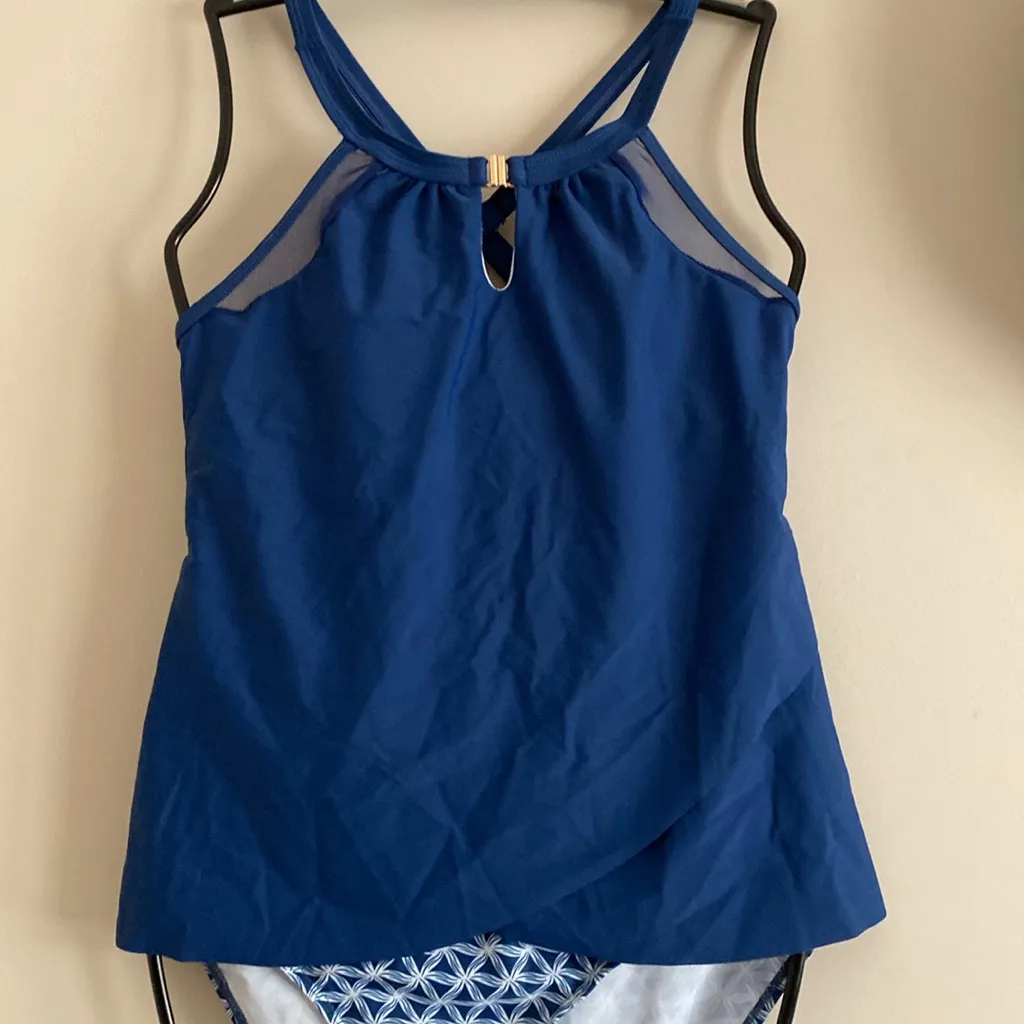 Women's Blue Tankini Swimwear - Image 3