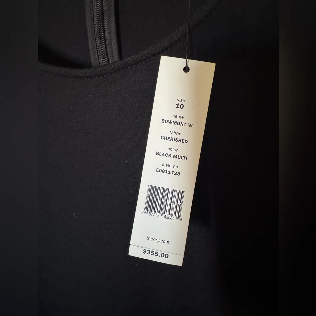 Theory  Two-Tone Black and Gray Mini Skirt - Image 5