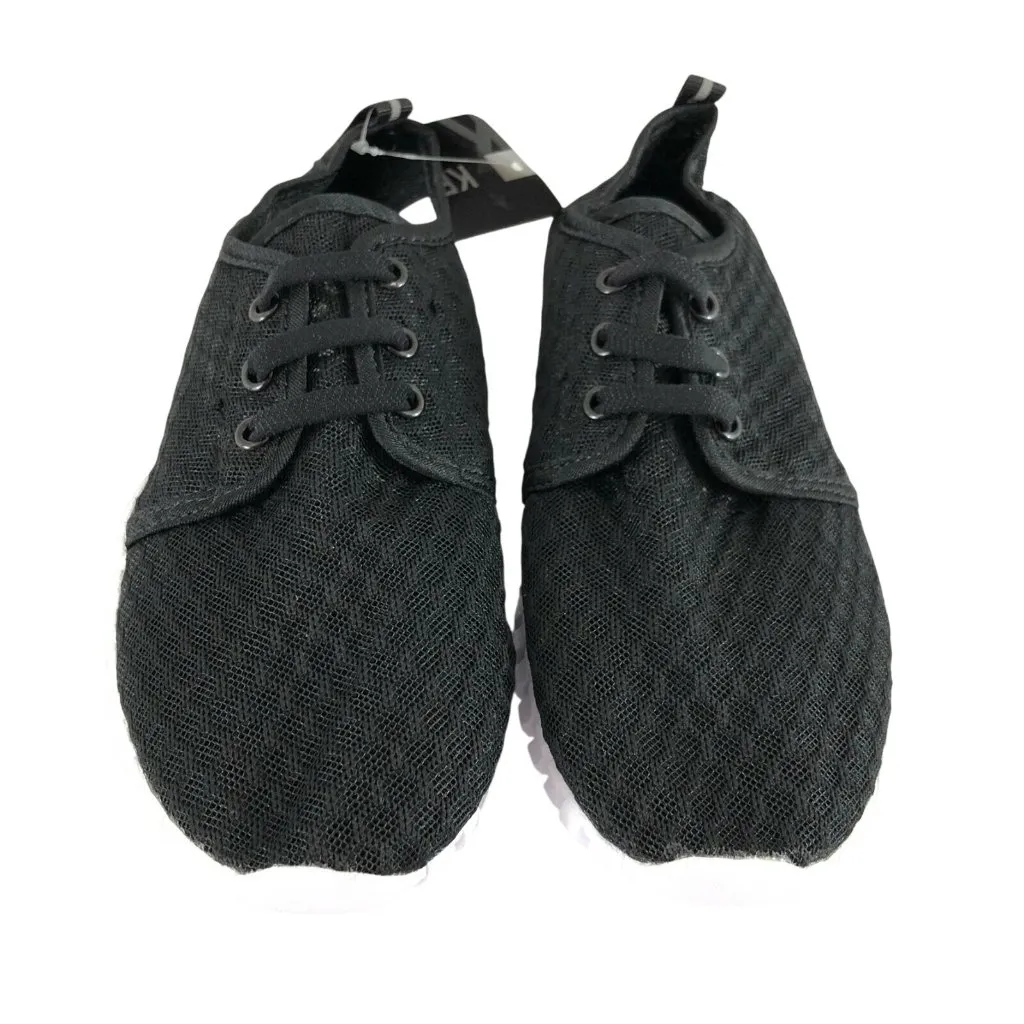 Keesky Womens Sneakers Water Shoes Fabric Mesh Slip On Lace Up Black 36 US 5 - Image 2