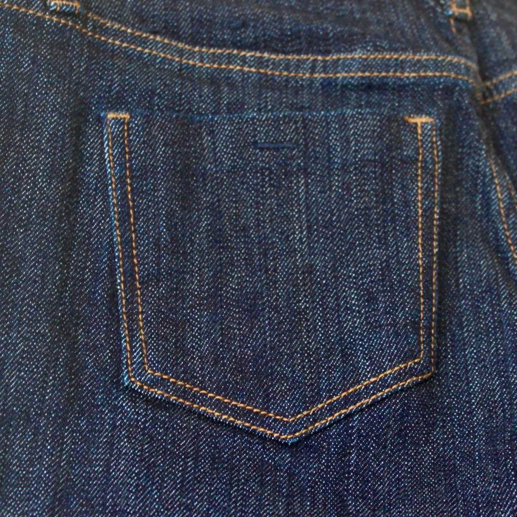 The Limited Denim Dark Blue Heavyweight Denim Bootcut Fitted Jeans Pants 0 - Image 8