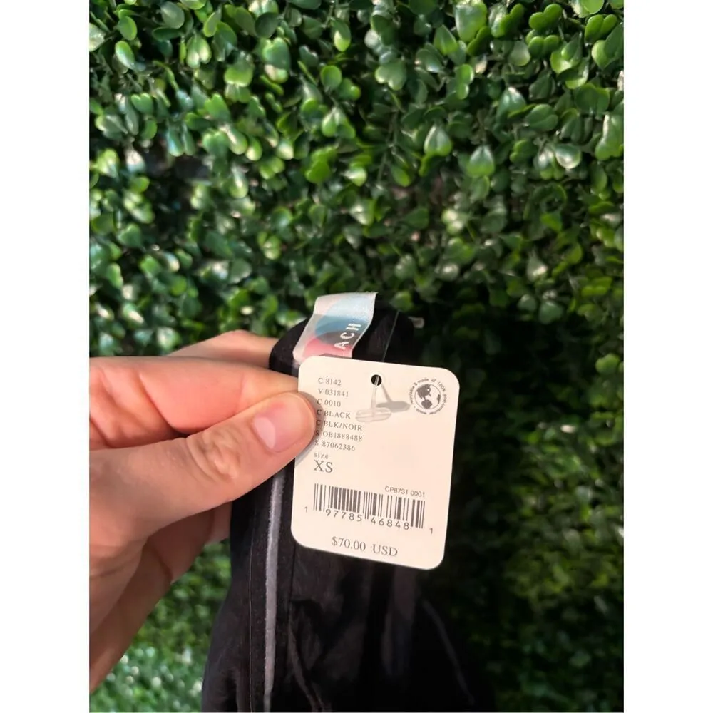 Free People Free-est Peyton Maxi Tube Dress Solid Cotton Black Beach XS New* - Image 9