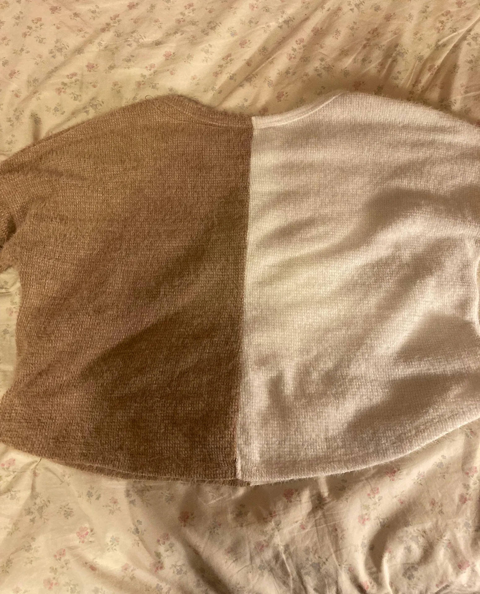 Brown and White Sweater - Image 2