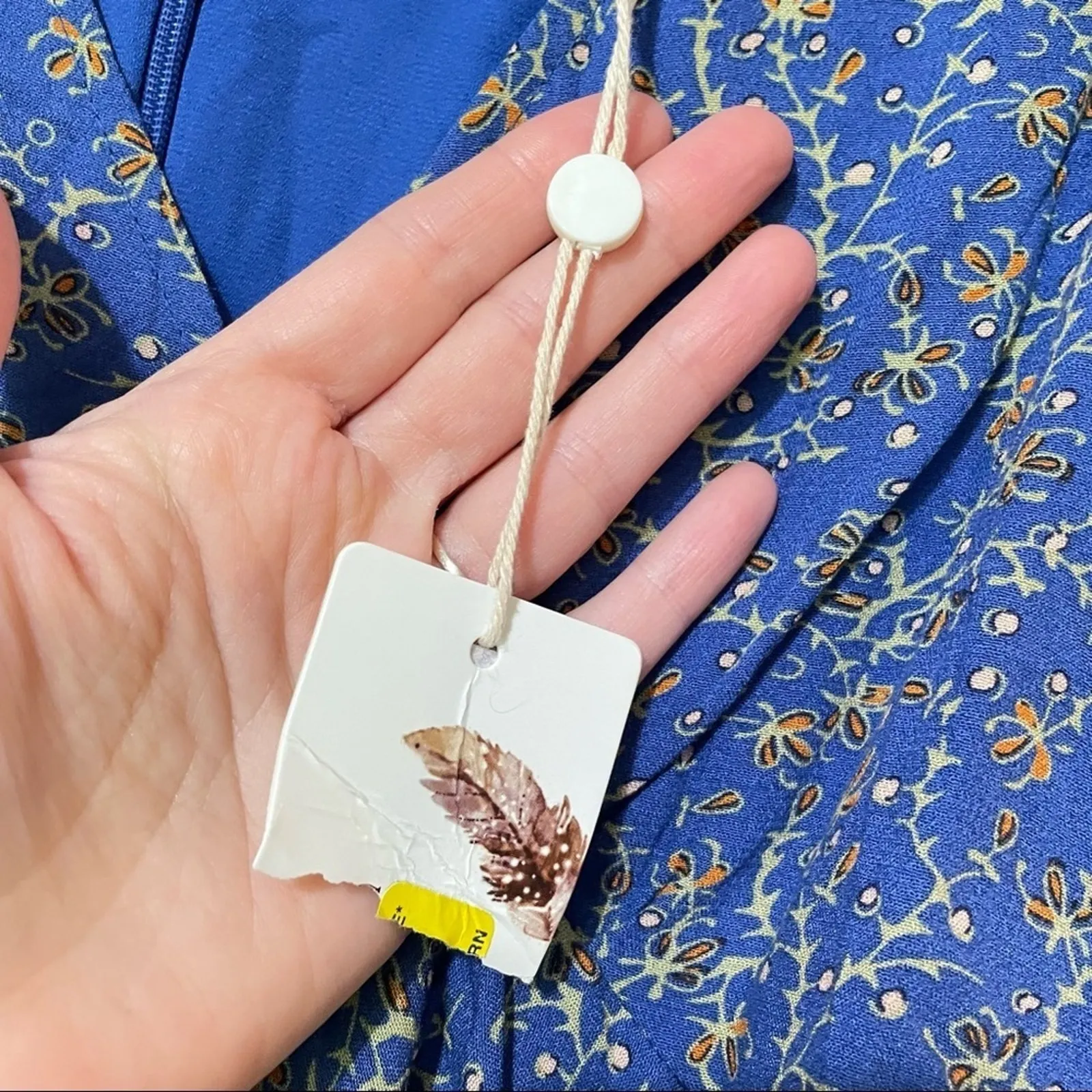 Chelsea & Violet Blue Floral Ruffled Sleeveless Romper Womens XS Coquette Summer - Image 5