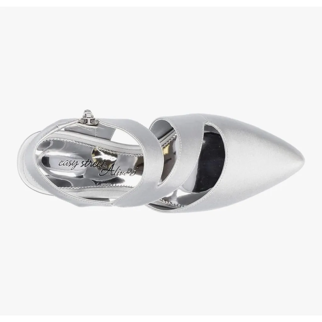 NEW Silver Easy Street Venue Dress Shoe 11W - Image 2