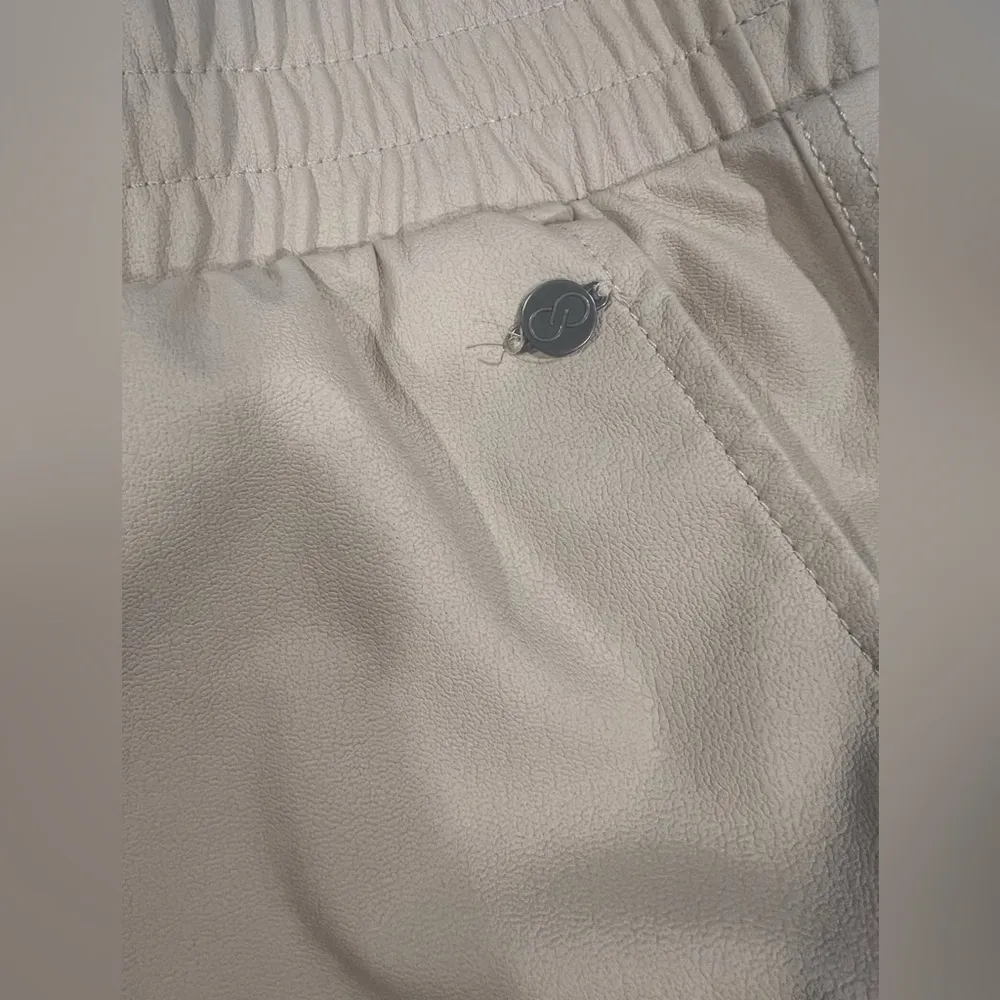 Calia by Carrie Underwood Faux Leather Joggers Size XL Read Measurements Tan - Image 6