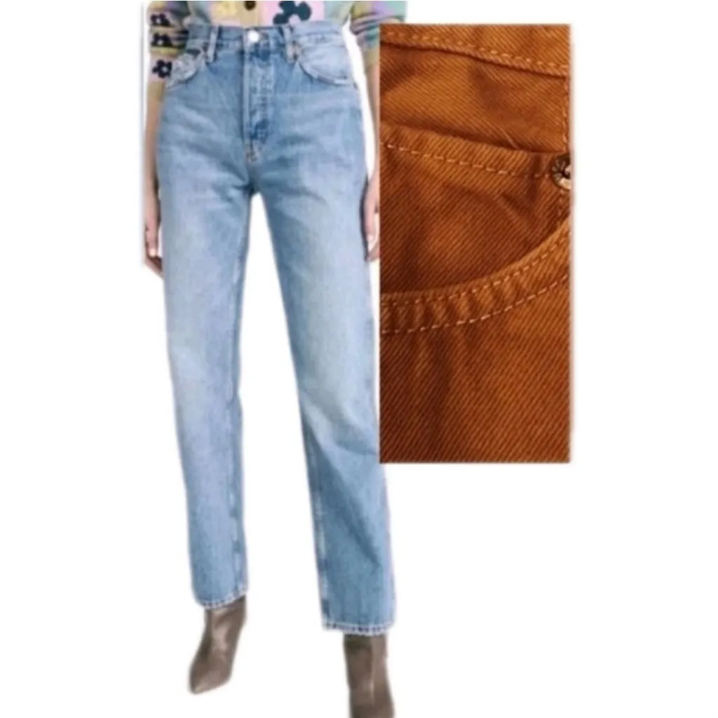 REDONE Estilo High-rise Loose Jeans In Talla (Rust Color) Women’s Cotton Size 26 - Image 2