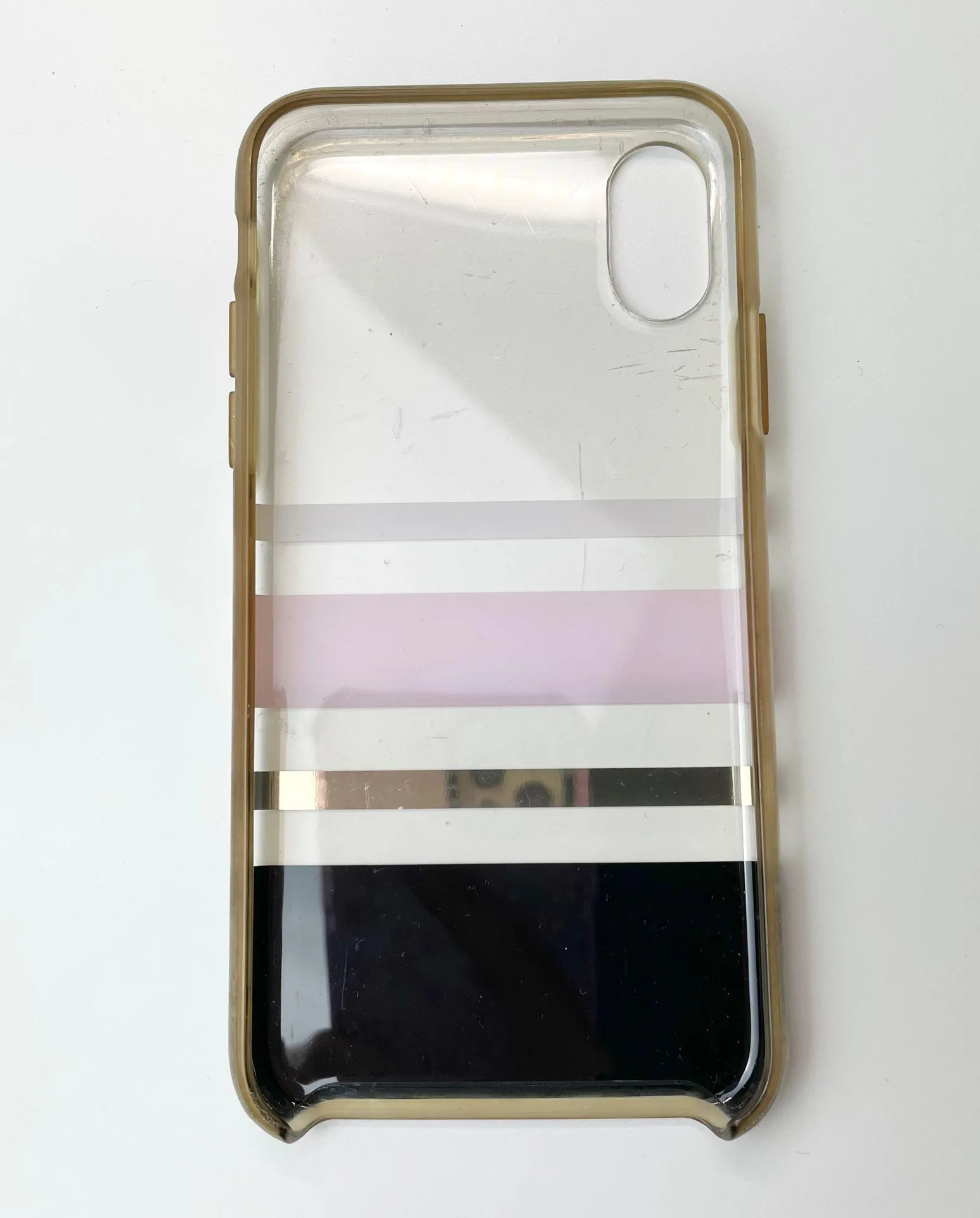 Kate Spade Clear iPhone X/XS Charlotte Stripe Case - Image 2