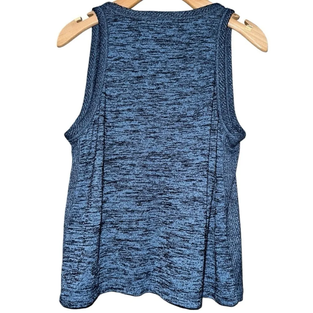 Rag & Bone Women’s Size S Blue Black Space Dye Ramona V-Neck Sleeveless Tank Top - Image 11