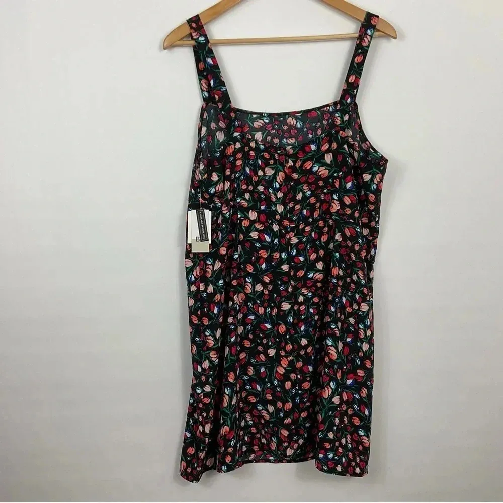 BP. Easy Tank Black Tulip Floral Mini Sleeveless Dress Size XL‎ - Image 3