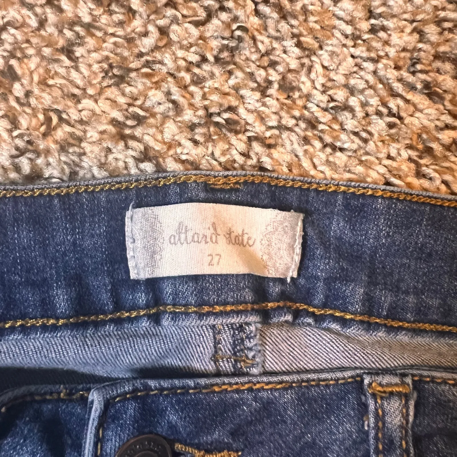 Altard State Women's Blue Denim Frayed Hem Cropped Jeans‎ Size 27 - Image 2